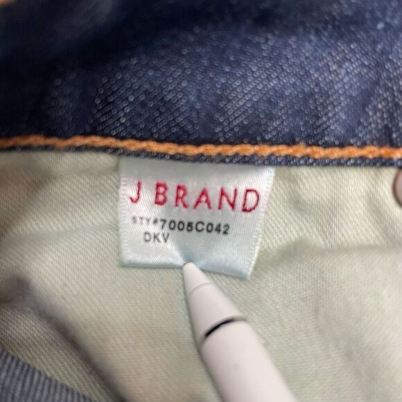 J Brand Dark Wash Low Rise Straight Leg Jeans Size 26 - Picture 5 of 12
